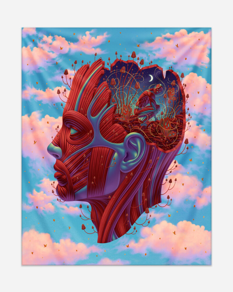 Accepting The Shadow - Printed Tapestry